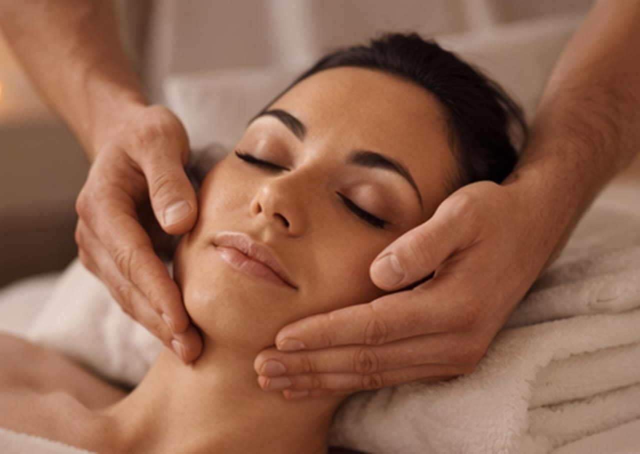 Gesichtsmassage