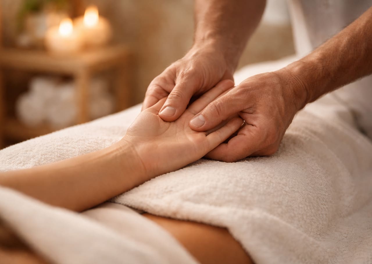 Relax Massage an Reflexzonen